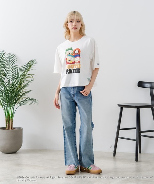 DISCUS(ディスカス)の「【DISCUS/ディスカス】【選べる丈感・サウスパーク】DISCUS×SOUTHPARK コラボTシャツ 綿100% クルーネック アニメ キャラクタープリント アメカジ ストリート(Tシャツ/カットソー・レディース・ホワイト系その他3/ブラック系その他2/ブラック系その他3/ホワイト系その他2・MEDIUM/LARGE)」の8枚目の写真