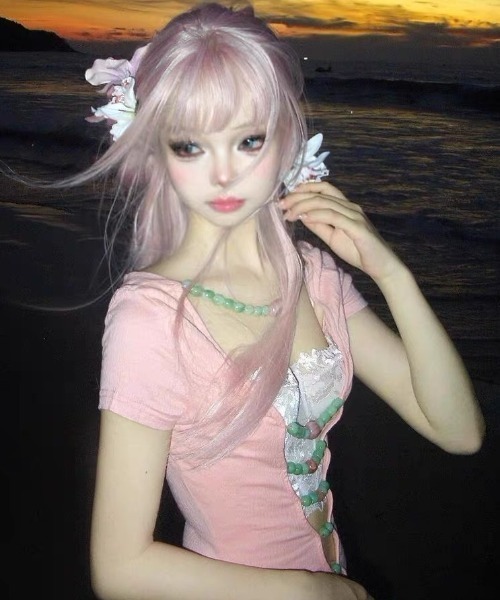 ViViDAY(ビビデー)の「ビーズストラップショットtシャツ(Tシャツ/カットソー・レディース・ピンク・M)」の21枚目の写真