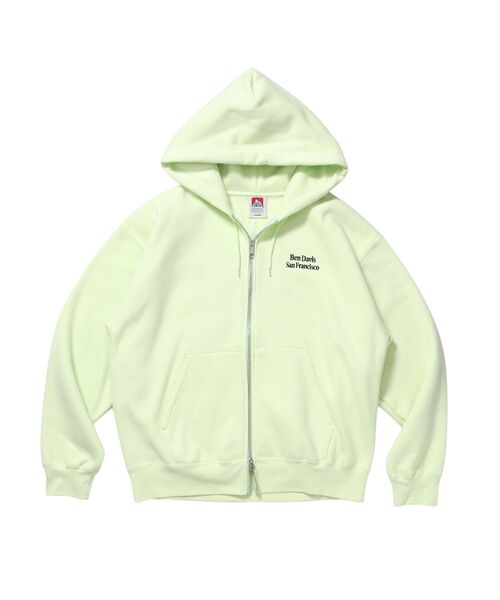 BEN DAVIS(ベンデイビス)の「【BEN DAVIS(ベンデイビス)】BD SWEAT ZIP HOODIE / スウェットパーカー Wジップ フーディ ワンポイント刺繍 裏起毛 ユニセックス(パーカー・メンズ・スカイブルー/グレー/ピンク/ブラック/ミント・X-LARGE/MEDIUM/LARGE)」の4枚目の写真