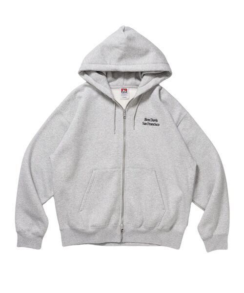 BEN DAVIS(ベンデイビス)の「【BEN DAVIS(ベンデイビス)】BD SWEAT ZIP HOODIE / スウェットパーカー Wジップ フーディ ワンポイント刺繍 裏起毛 ユニセックス(パーカー・メンズ・スカイブルー/グレー/ピンク/ブラック/ミント・X-LARGE/MEDIUM/LARGE)」の14枚目の写真