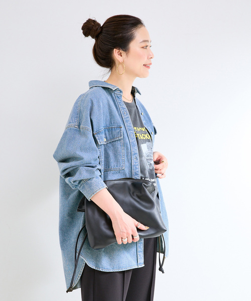 B.C STOCK(ベーセーストック)の「《追加》ウォッシャブル / デニムワーカーシャツ 2(シャツ/ブラウス・レディース・ブルー・FREE)」の14枚目の写真