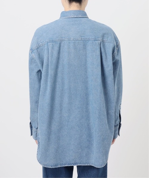 B.C STOCK(ベーセーストック)の「《追加》ウォッシャブル / デニムワーカーシャツ 2(シャツ/ブラウス・レディース・ブルー・FREE)」の2枚目の写真