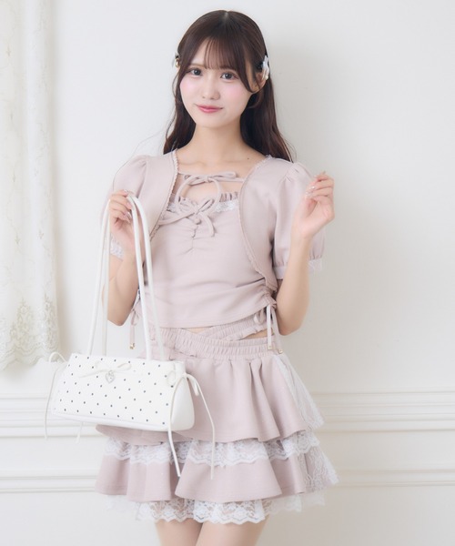 couture BY ROJITA(クチュールバイロジータ)の「ドットプリントショルダーバッグ(ショルダーバッグ・レディース・サックスブルー/ホワイト/ブラック/ピンク・FREE)」の5枚目の写真