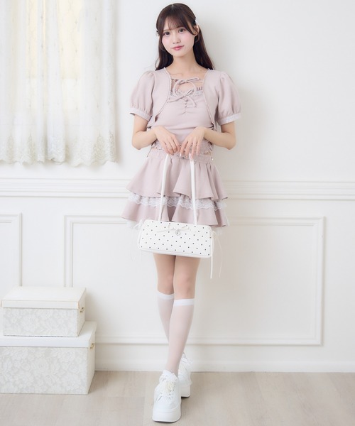 couture BY ROJITA(クチュールバイロジータ)の「ドットプリントショルダーバッグ(ショルダーバッグ・レディース・サックスブルー/ホワイト/ブラック/ピンク・FREE)」の22枚目の写真