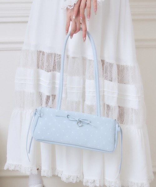 couture BY ROJITA(クチュールバイロジータ)の「ドットプリントショルダーバッグ(ショルダーバッグ・レディース・サックスブルー/ホワイト/ブラック/ピンク・FREE)」の20枚目の写真