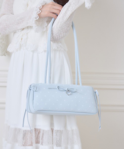 couture BY ROJITA(クチュールバイロジータ)の「ドットプリントショルダーバッグ(ショルダーバッグ・レディース・サックスブルー/ホワイト/ブラック/ピンク・FREE)」の21枚目の写真