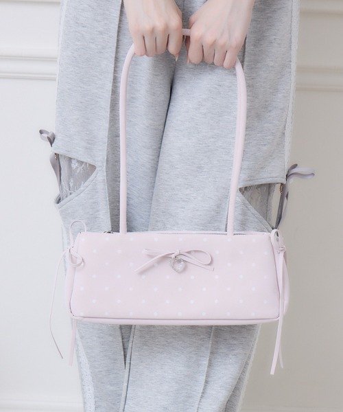 couture BY ROJITA(クチュールバイロジータ)の「ドットプリントショルダーバッグ(ショルダーバッグ・レディース・サックスブルー/ホワイト/ブラック/ピンク・FREE)」の17枚目の写真