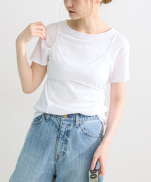 B.C STOCK | 《2枚セット》手洗い可 / *MAI.M. BRA SET SHEER TEE(Tシャツ/カットソー)