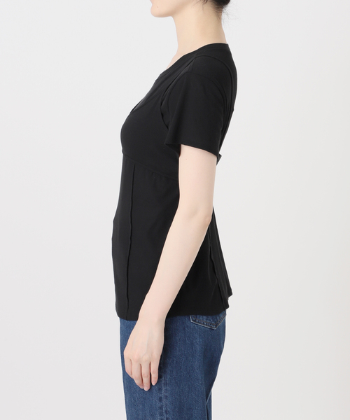 B.C STOCK(ベーセーストック)の「《2枚セット》手洗い可 / *MAI.M. BRA SET SHEER TEE(Tシャツ/カットソー・レディース・ブラック/ホワイト・FREE)」の18枚目の写真
