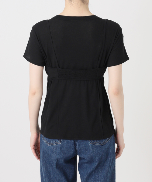 B.C STOCK(ベーセーストック)の「《2枚セット》手洗い可 / *MAI.M. BRA SET SHEER TEE(Tシャツ/カットソー・レディース・ブラック/ホワイト・FREE)」の10枚目の写真