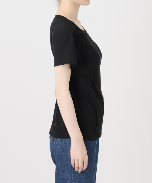 B.C STOCK(ベーセーストック)の「《2枚セット》手洗い可 / *MAI.M. BRA SET SHEER TEE(Tシャツ/カットソー・レディース・ブラック/ホワイト・FREE)」の11枚目の写真