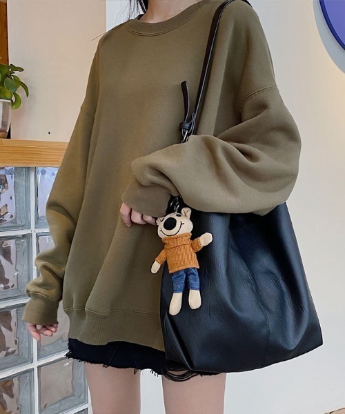 boemy（ボエミー）の「リングハンドルワンショルダー トートバッグ（トートバッグ・レディース・ブラック・FREE）」の2枚目の写真