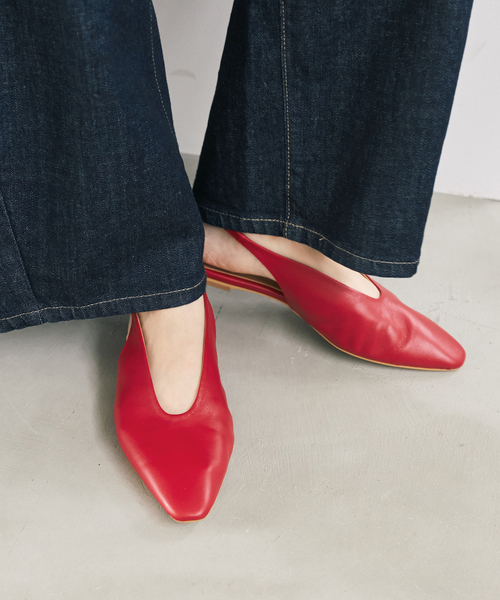 Spick & Span(スピックアンドスパン)の「《WEB限定カラー有り / 》Spick & Span スプリングバックフラット(パンプス・レディース・ブラック/レッド/ベージュ系その他・38/37/36)」の8枚目の写真
