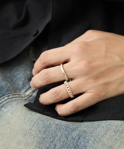 GARNI(ガルニ)の「【GARNI/ガルニ】Twin Ring(リング・メンズ・シルバー・19号/17号)」の4枚目の写真