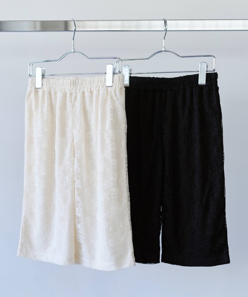flaeu(フラユ)の「Floral Lace Biker Shorts(その他パンツ・レディース・アイボリー/ブラック・FREE)」の18枚目の写真