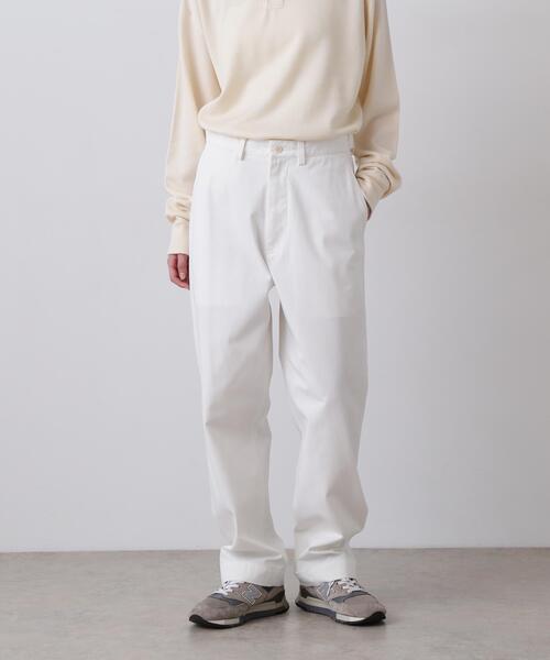 Y(ワイ)の「Y / ORGANIC COTTON / RECYCLE POLYESTER TWILL ADJUSTER TROUSERS(その他パンツ・メンズ・ネイビー/ホワイト・MEDIUM/LARGE/SMALL)」の3枚目の写真