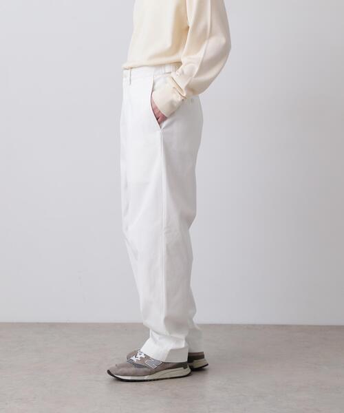 Y(ワイ)の「Y / ORGANIC COTTON / RECYCLE POLYESTER TWILL ADJUSTER TROUSERS(その他パンツ・メンズ・ネイビー/ホワイト・MEDIUM/LARGE/SMALL)」の4枚目の写真