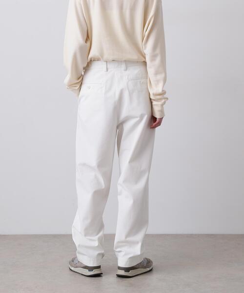 Y(ワイ)の「Y / ORGANIC COTTON / RECYCLE POLYESTER TWILL ADJUSTER TROUSERS(その他パンツ・メンズ・ネイビー/ホワイト・MEDIUM/LARGE/SMALL)」の5枚目の写真