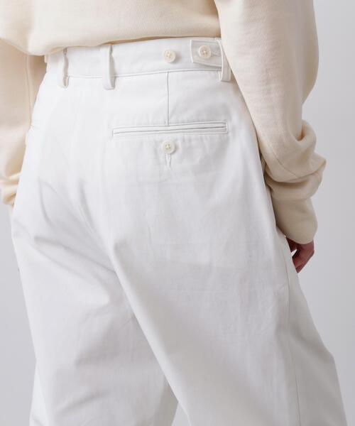 Y(ワイ)の「Y / ORGANIC COTTON / RECYCLE POLYESTER TWILL ADJUSTER TROUSERS(その他パンツ・メンズ・ネイビー/ホワイト・MEDIUM/LARGE/SMALL)」の8枚目の写真