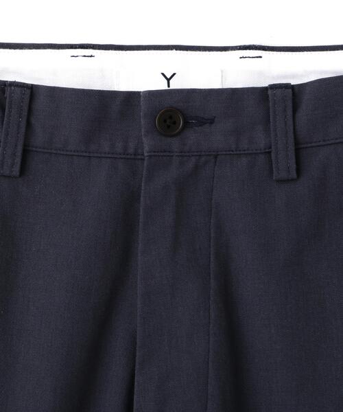 Y(ワイ)の「Y / ORGANIC COTTON / RECYCLE POLYESTER TWILL ADJUSTER TROUSERS(その他パンツ・メンズ・ネイビー/ホワイト・MEDIUM/LARGE/SMALL)」の14枚目の写真