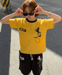 Sporty Horse Half T-shirts YELLOW
