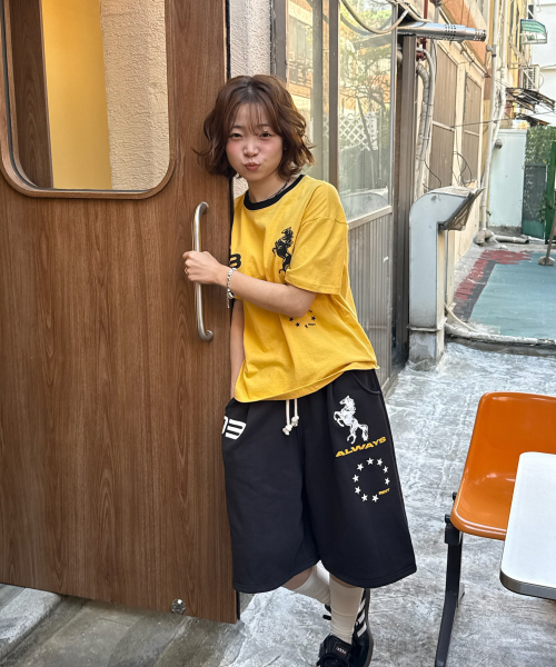 AMOU(アモウ)の「Sporty Horse Half T-shirts YELLOW(Tシャツ/カットソー・レディース・その他・3/2/1)」の6枚目の写真