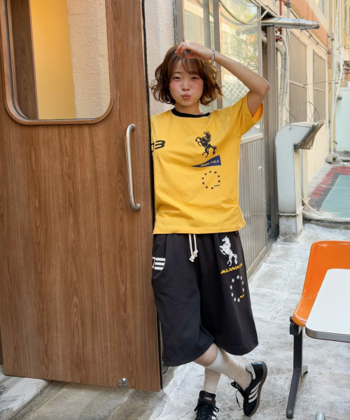 AMOU(アモウ)の「Sporty Horse Half T-shirts YELLOW(Tシャツ/カットソー・レディース・その他・3/2/1)」の7枚目の写真