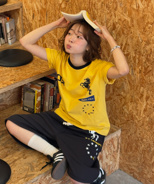 AMOU(アモウ)の「Sporty Horse Half T-shirts YELLOW(Tシャツ/カットソー・レディース・その他・3/2/1)」の10枚目の写真