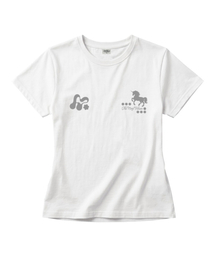 MORF シンボル ユニコーン スリムフィット 半袖Tシャツ アイボリー