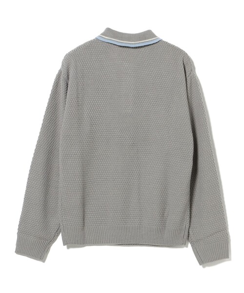 PENNEYS（ぺニーズ）の「PENNEY'S / FOX ライン ニット ポロシャツ（ニット/セーター・メンズ・チャコールグレー/ワイン/ネイビー・SMALL/LARGE/MEDIUM）」の10枚目の写真