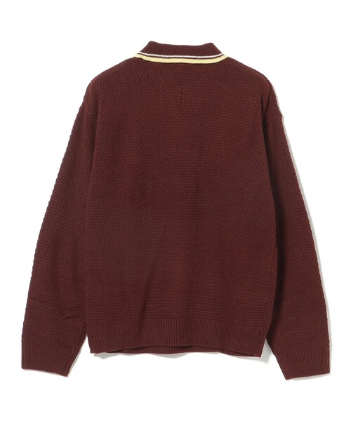 PENNEYS（ぺニーズ）の「PENNEY'S / FOX ライン ニット ポロシャツ（ニット/セーター・メンズ・チャコールグレー/ワイン/ネイビー・SMALL/LARGE/MEDIUM）」の14枚目の写真