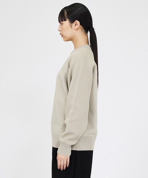 FORTUNA HOMME（フォルトゥナオム）の「【FORTUNA/フォルトゥナ】ECOTEC-Knit イージーケア ウォッシャブル クルーネック ニット / ユニセックス / FHKT-0213（ニット/セーター・メンズ・ブラック/グレー/ブラウン/グレイッシュベージュ・M/L）」の9枚目の写真