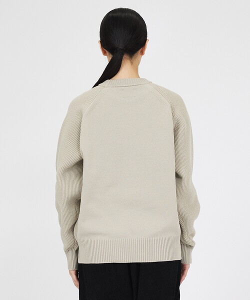 FORTUNA HOMME（フォルトゥナオム）の「【FORTUNA/フォルトゥナ】ECOTEC-Knit イージーケア ウォッシャブル クルーネック ニット / ユニセックス / FHKT-0213（ニット/セーター・メンズ・ブラック/グレー/ブラウン/グレイッシュベージュ・M/L）」の10枚目の写真