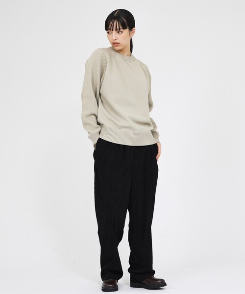 FORTUNA HOMME（フォルトゥナオム）の「【FORTUNA/フォルトゥナ】ECOTEC-Knit イージーケア ウォッシャブル クルーネック ニット / ユニセックス / FHKT-0213（ニット/セーター・メンズ・ブラック/グレー/ブラウン/グレイッシュベージュ・M/L）」の11枚目の写真