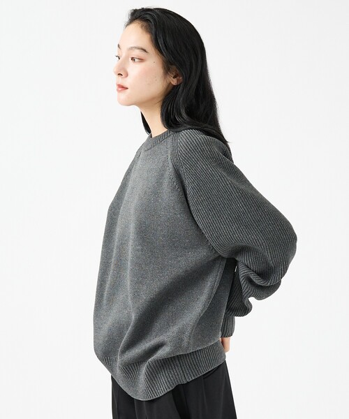 FORTUNA HOMME（フォルトゥナオム）の「【FORTUNA/フォルトゥナ】ECOTEC-Knit イージーケア ウォッシャブル クルーネック ニット / ユニセックス / FHKT-0213（ニット/セーター・メンズ・ブラック/グレー/ブラウン/グレイッシュベージュ・M/L）」の12枚目の写真