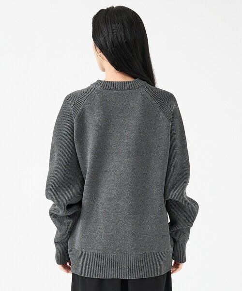 FORTUNA HOMME（フォルトゥナオム）の「【FORTUNA/フォルトゥナ】ECOTEC-Knit イージーケア ウォッシャブル クルーネック ニット / ユニセックス / FHKT-0213（ニット/セーター・メンズ・ブラック/グレー/ブラウン/グレイッシュベージュ・M/L）」の15枚目の写真