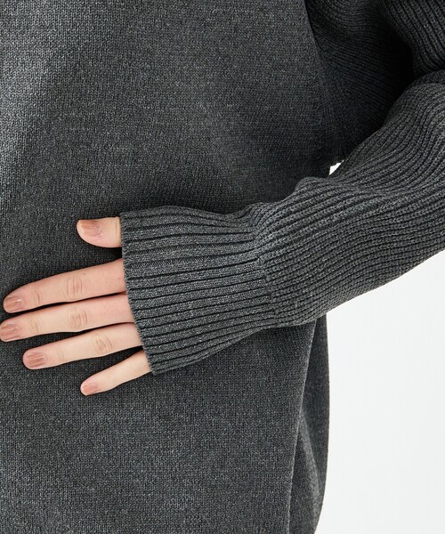FORTUNA HOMME（フォルトゥナオム）の「【FORTUNA/フォルトゥナ】ECOTEC-Knit イージーケア ウォッシャブル クルーネック ニット / ユニセックス / FHKT-0213（ニット/セーター・メンズ・ブラック/グレー/ブラウン/グレイッシュベージュ・M/L）」の16枚目の写真