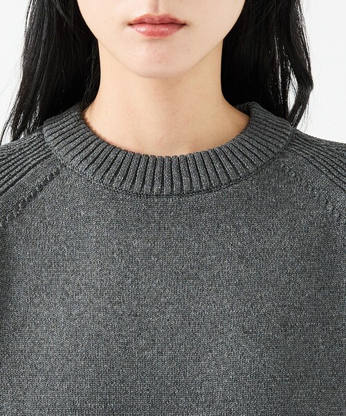 FORTUNA HOMME（フォルトゥナオム）の「【FORTUNA/フォルトゥナ】ECOTEC-Knit イージーケア ウォッシャブル クルーネック ニット / ユニセックス / FHKT-0213（ニット/セーター・メンズ・ブラック/グレー/ブラウン/グレイッシュベージュ・M/L）」の17枚目の写真