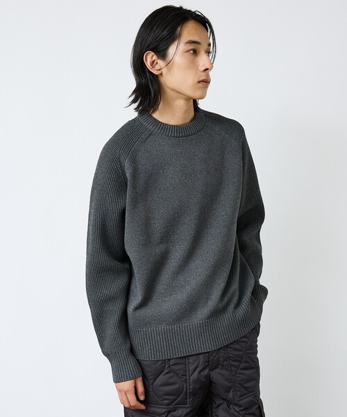 FORTUNA HOMME（フォルトゥナオム）の「【FORTUNA/フォルトゥナ】ECOTEC-Knit イージーケア ウォッシャブル クルーネック ニット / ユニセックス / FHKT-0213（ニット/セーター・メンズ・ブラック/グレー/ブラウン/グレイッシュベージュ・M/L）」の21枚目の写真