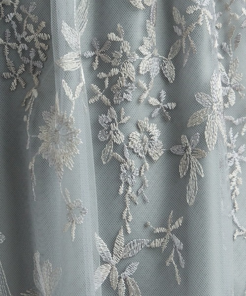 AIMER(エメ)の「グラデーションフラワー刺繍チュールロングスリーブフレアパーティードレス 結婚式 お呼ばれ ドレス 20代 30代(ドレス・レディース・ブラウン/スモーキーグリーン系/ピンクベージュ・SMALL/MEDIUM)」の14枚目の写真