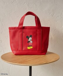 【MICKEY（ミッキー）/別注】レザーライクミニトートバッグ
