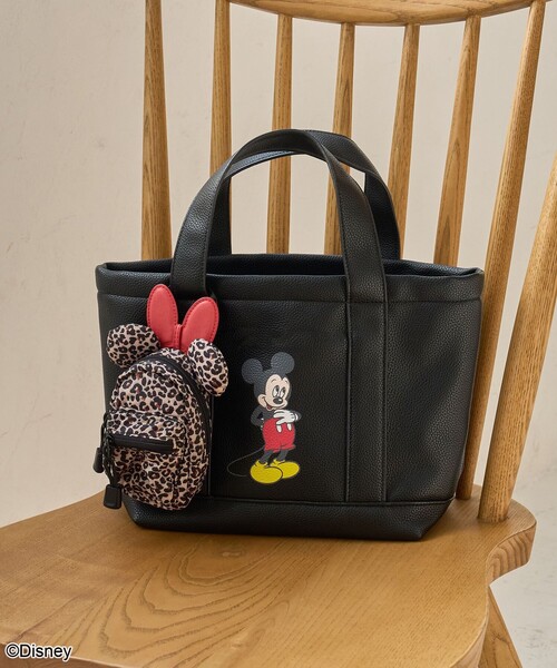 coen(コーエン)の「【MICKEY(ミッキー)/別注】レザーライクミニトートバッグ(トートバッグ・レディース・その他1/ブラック/レッド/シルバー/その他2/その他6/その他3/その他4/その他5・FREE)」の2枚目の写真