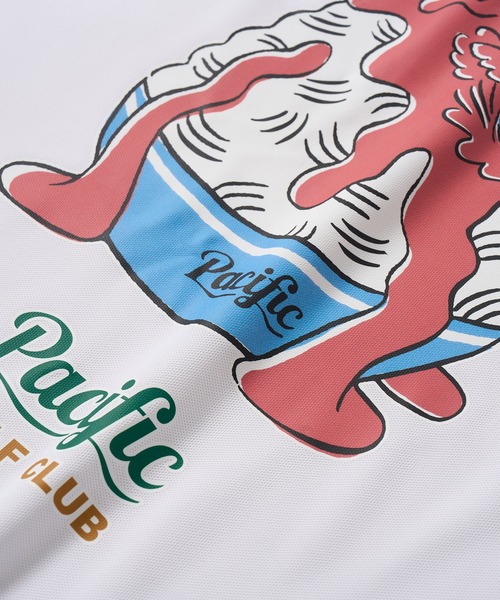 Pacific GOLF CLUB(パシフィックゴルフクラブ)の「【MEN】GOLF & SHAVED ICE POLO SHIRT(ポロシャツ・メンズ・オレンジ系/レッド系・S/M/L/XL)」の8枚目の写真