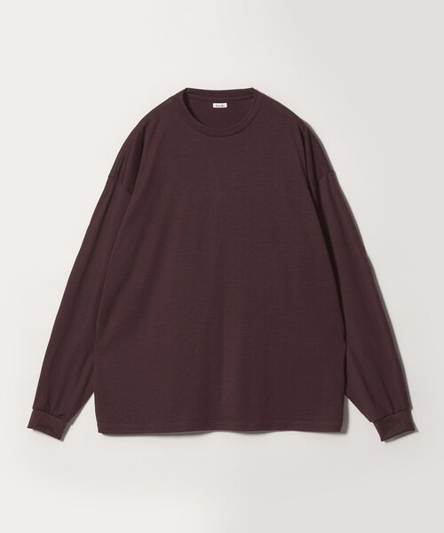 Steven Alan(スティーブンアラン)の「<Steven Alan> メリノウール クルーネック Tシャツ(Tシャツ/カットソー・メンズ・ワインレッド/ダークグレー・S/M/L/XL)」の2枚目の写真