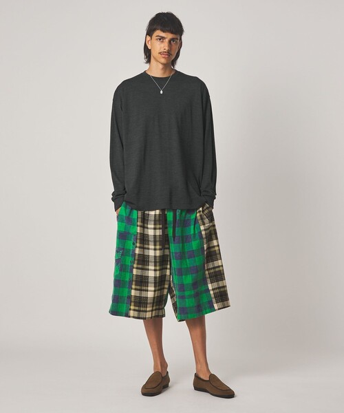 Steven Alan(スティーブンアラン)の「<Steven Alan> メリノウール クルーネック Tシャツ(Tシャツ/カットソー・メンズ・ワインレッド/ダークグレー・S/M/L/XL)」の3枚目の写真