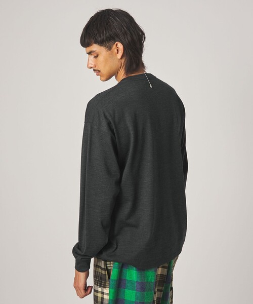 Steven Alan(スティーブンアラン)の「<Steven Alan> メリノウール クルーネック Tシャツ(Tシャツ/カットソー・メンズ・ワインレッド/ダークグレー・S/M/L/XL)」の5枚目の写真