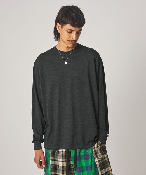 Steven Alan(スティーブンアラン)の「<Steven Alan> メリノウール クルーネック Tシャツ(Tシャツ/カットソー・メンズ・ワインレッド/ダークグレー・S/M/L/XL)」の7枚目の写真
