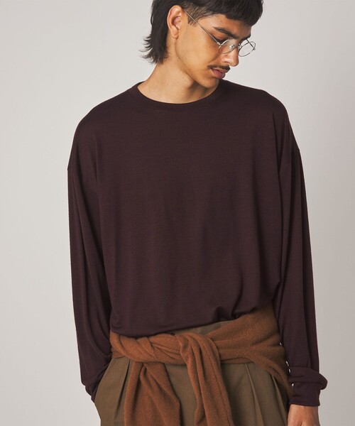 Steven Alan(スティーブンアラン)の「<Steven Alan> メリノウール クルーネック Tシャツ(Tシャツ/カットソー・メンズ・ワインレッド/ダークグレー・S/M/L/XL)」の9枚目の写真