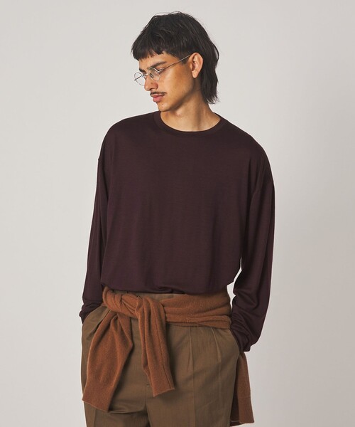 Steven Alan(スティーブンアラン)の「<Steven Alan> メリノウール クルーネック Tシャツ(Tシャツ/カットソー・メンズ・ワインレッド/ダークグレー・S/M/L/XL)」の10枚目の写真