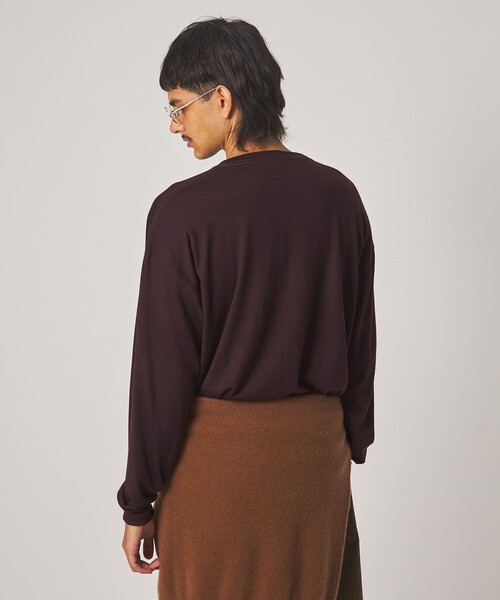 Steven Alan(スティーブンアラン)の「<Steven Alan> メリノウール クルーネック Tシャツ(Tシャツ/カットソー・メンズ・ワインレッド/ダークグレー・S/M/L/XL)」の11枚目の写真